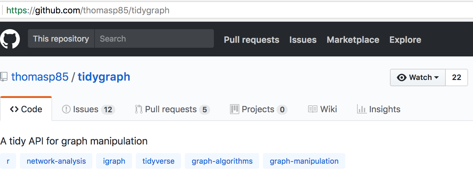 Example GitHub project page